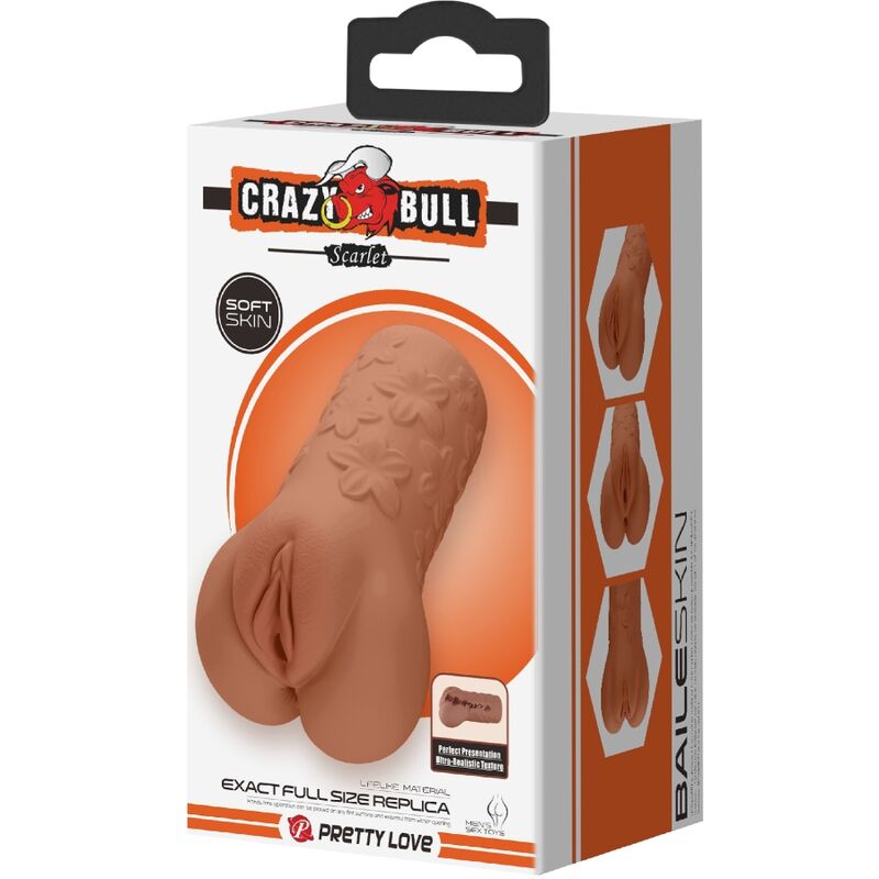 CRAZY BULL - SCARLET VAGINA Y ANO DISEÑO CON FLORES NATURAL - Kanerotika SL