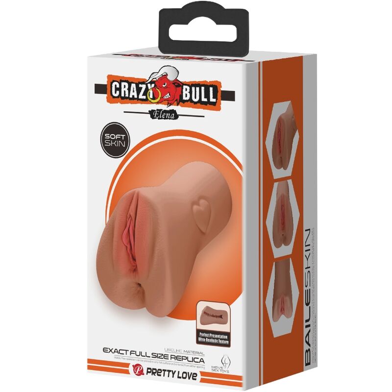 CRAZY BULL - SCARLET VAGINA Y ANO DISEÑO CON UN CORAZÓN NATURAL - Kanerotika SL