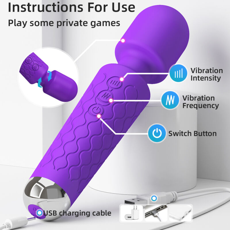 ARMONY - MASAJEADOR & VIBRADOR VIOLETA - Kanerotika SL