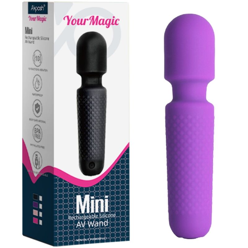 ARMONY - YOUR MAGIC MASAJEADOR & VIBRADOR RECARGABLE 10 VIBRACIONES SILICONA MORADO - Kanerotika SL