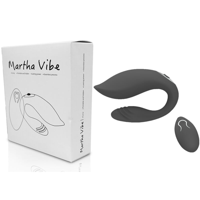 ARMONY - MARTHA VIBRADOR PARA PAREJAS CONTROL REMOTO NEGRO - Kanerotika SL