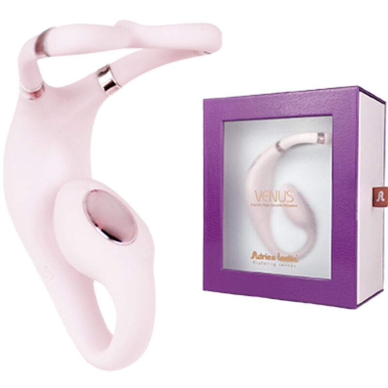 ADRIEN LASTIC - VENUS DOBLE ESTIMULADOR CLÍTORIS & PUNTO-G APP GRATUITA ROSA - Kanerotika SL