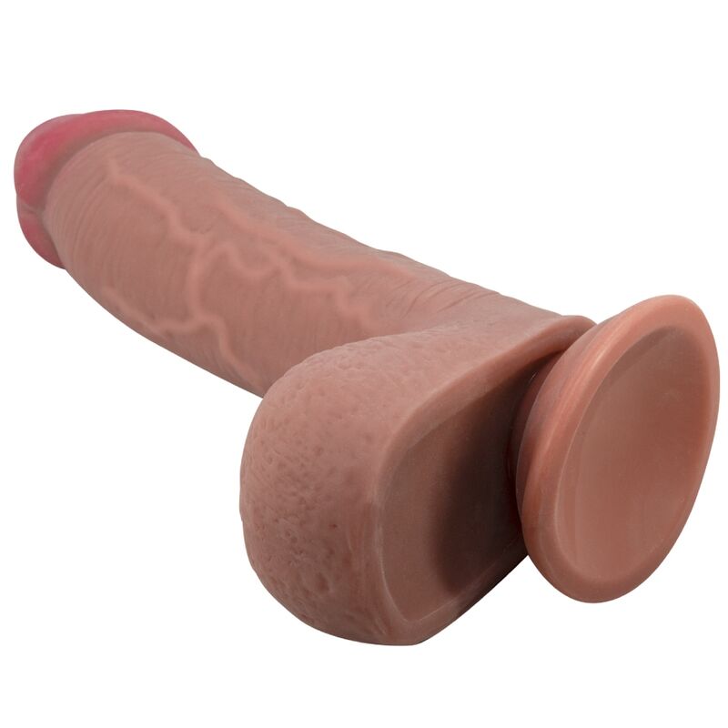 PRETTY LOVE - SLIDING SKIN SERIES DILDO REALÍSTICO CON VENTOSA PIEL DESLIZANTE MULATO 23.4 CM - Kanerotika SL