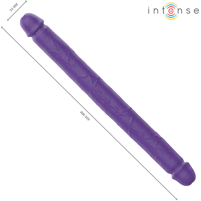 INTENSE - GUNTER DILDO DOBLE VIBRADOR 40 CM MORADO CONTROL REMOTO - Kanerotika SL