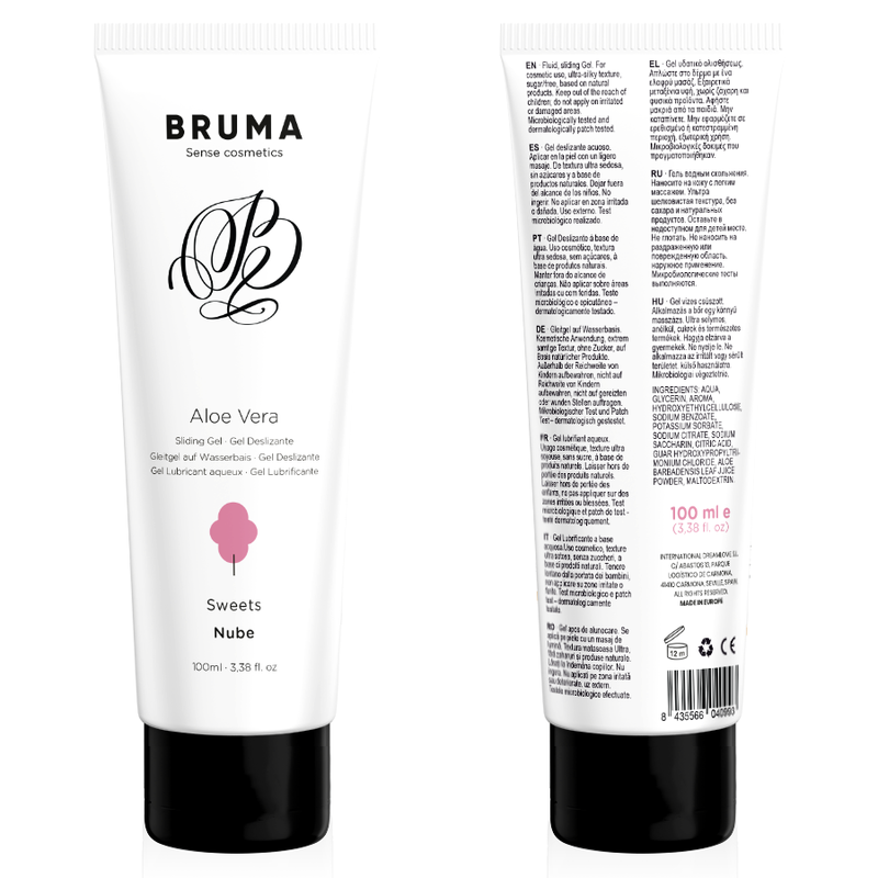 BRUMA - GEL DESLIZANTE CON ALOE VERA SABOR A NUBE 100 ML - Kanerotika SL