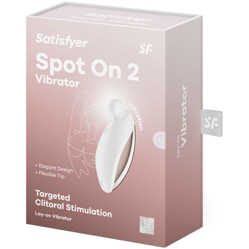 SATISFYER - SPOT ON 2 VIBRADOR LAY-ON BLANCO - Kanerotika SL