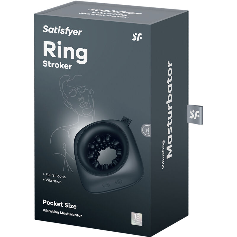 SATISFYER - RING STROKER MASTURBADOR & VIBRADOR - Kanerotika SL