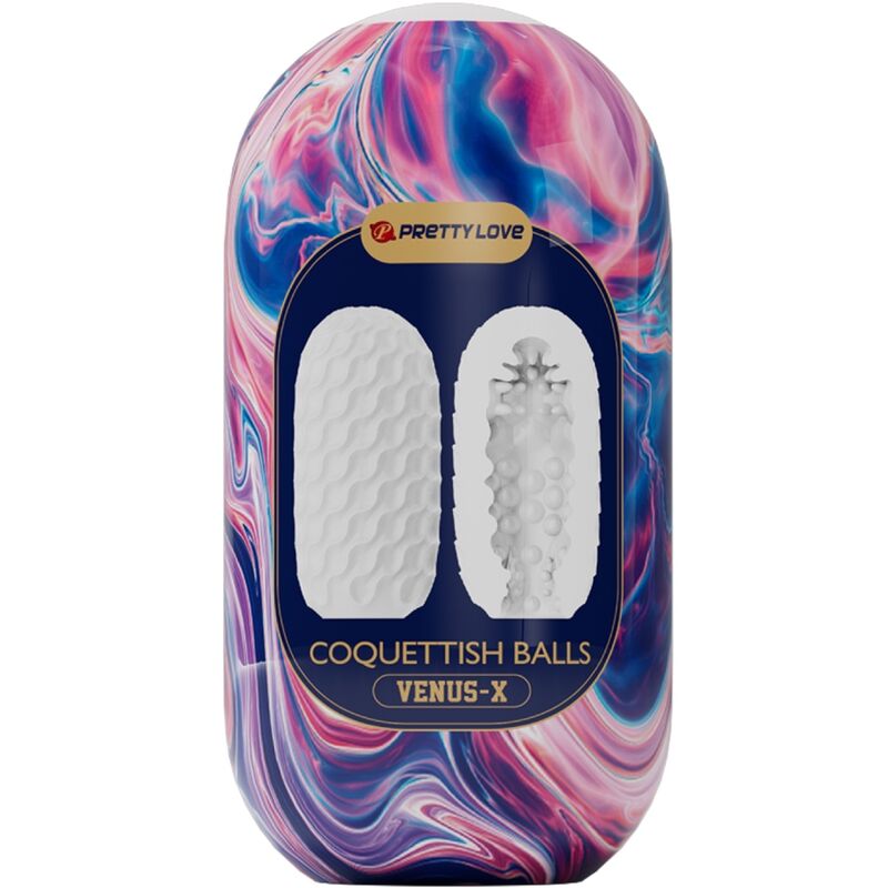 PRETTY LOVE - COQUETTISH BALLS MASTURBADOR MASCULINO SILICONA BLANCO - Kanerotika SL