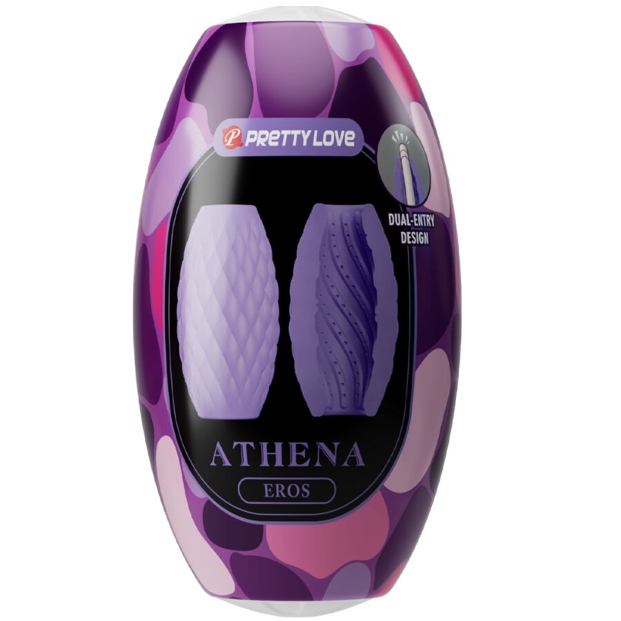 PRETTY LOVE - ATHENA EROS MASTURBADOR MASCULINO SILICONA MORADO - Kanerotika SL