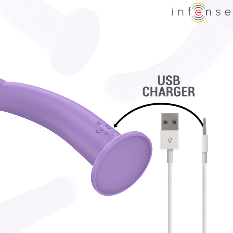 INTENSE - EDDIE VIBRADOR 17,5 CM 10 VIBRACIONES MORADO CONTROL REMOTO - Kanerotika SL