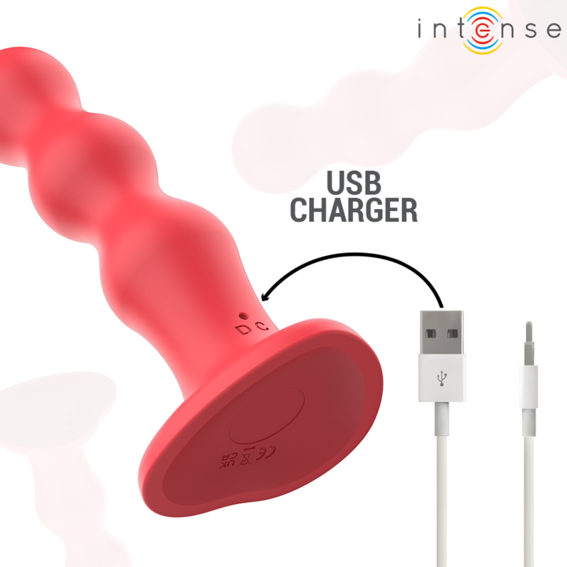 INTENSE - CODY VIBRADOR CON VENTOSA ROJO CONTROL REMOTO - Kanerotika SL