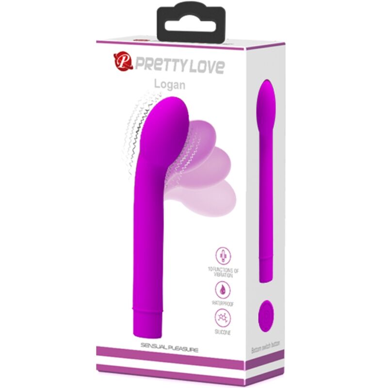 PRETTY LOVE - LOGAN VIBRADOR PUNTO G 10 VIBRACIONES MORADO - Kanerotika SL