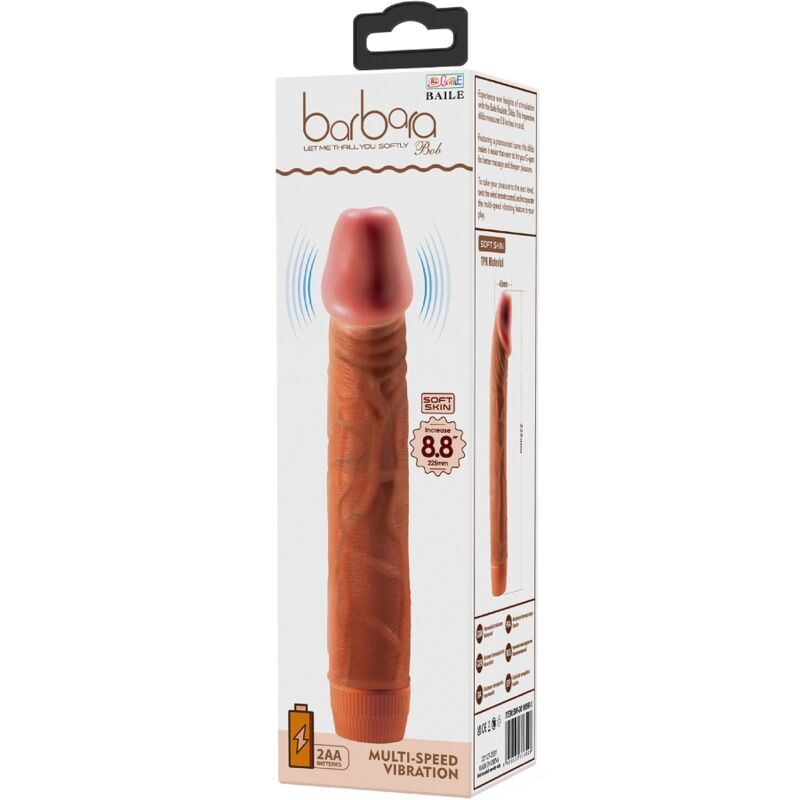BAILE - BOB VIBRADOR REALÍSTICO 22.5 CM MULATO - Kanerotika SL