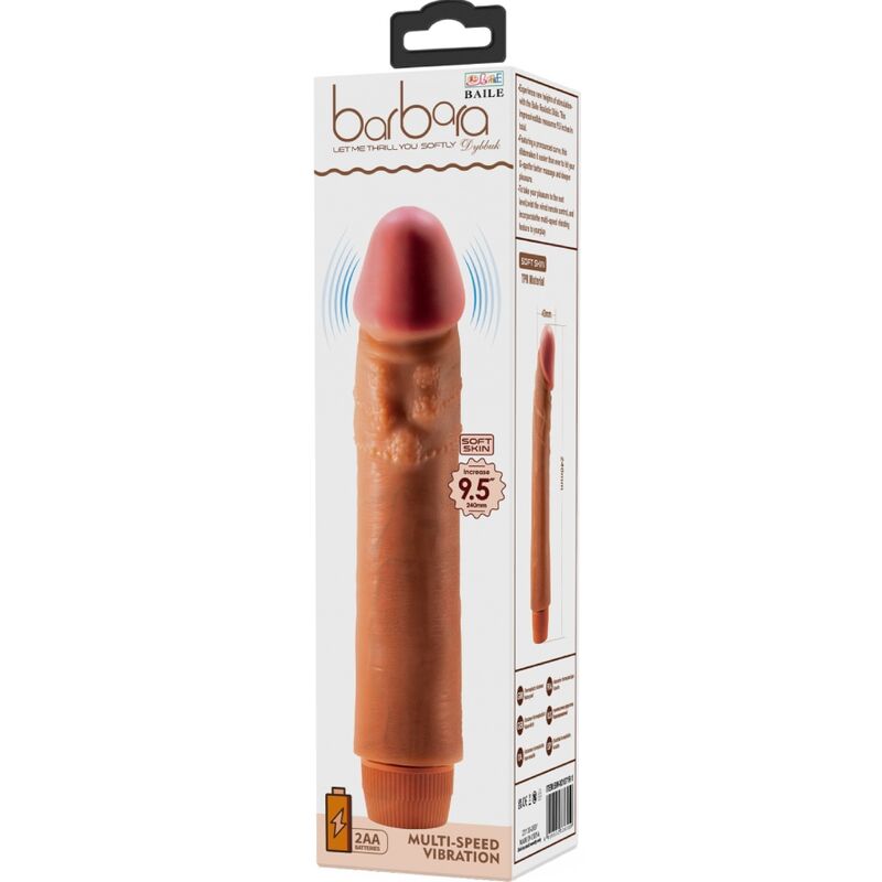BAILE - DYBBUK VIBRADOR REALÍSTICO 24 CM MULATO - Kanerotika SL