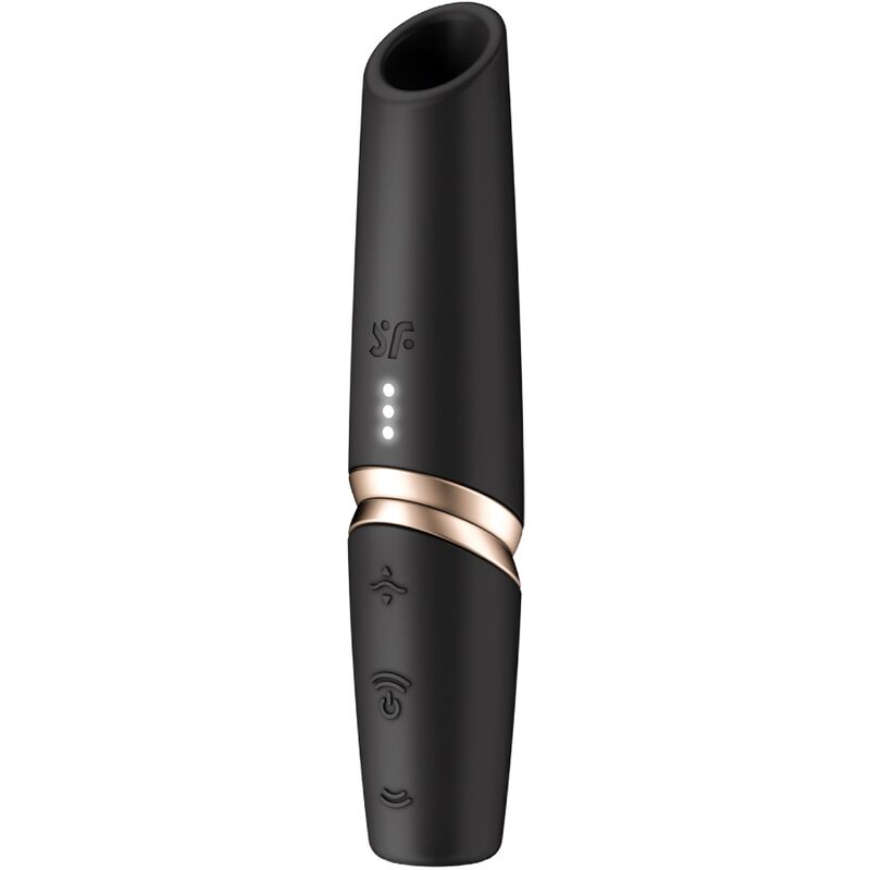 SATISFYER - PERFECT KISS ESTIMULADOR CLÍTORIS POR ONDAS NEGRO / DORADO - Kanerotika SL