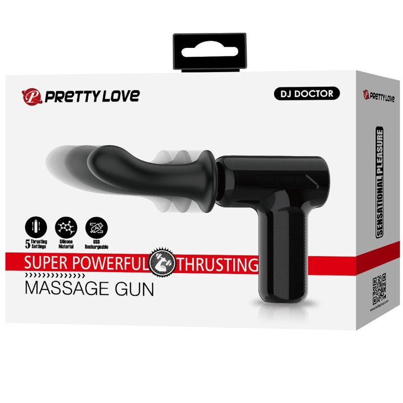 PRETTY LOVE - DJ DOCTOR MASAJEADOR 5 CONFIGURACIONES NEGRO - Kanerotika SL