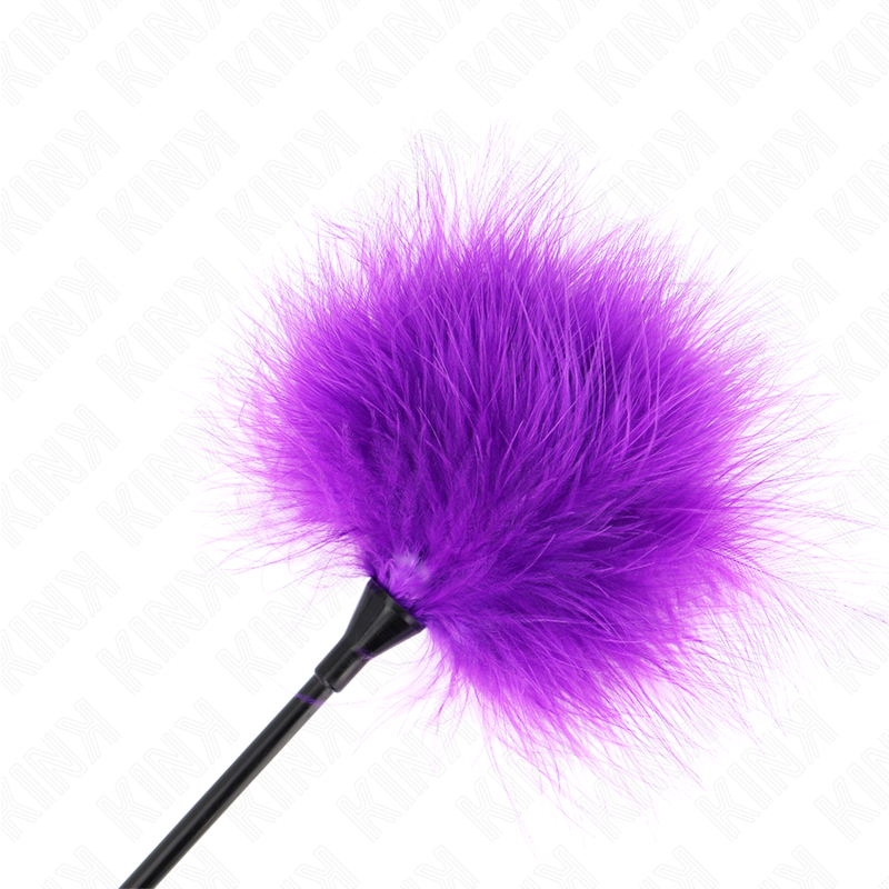 KINK - PLUMAS PARA COSQUILLAS MORADO USADO PARA EL KIT BONDAGE 27 CM - Kanerotika SL
