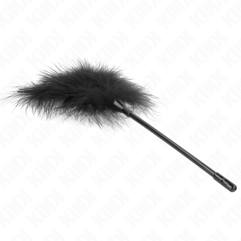 KINK - PLUMAS PARA COSQUILLAS NEGRO USADO PARA EL KIT BONDAGE 27 CM - Kanerotika SL