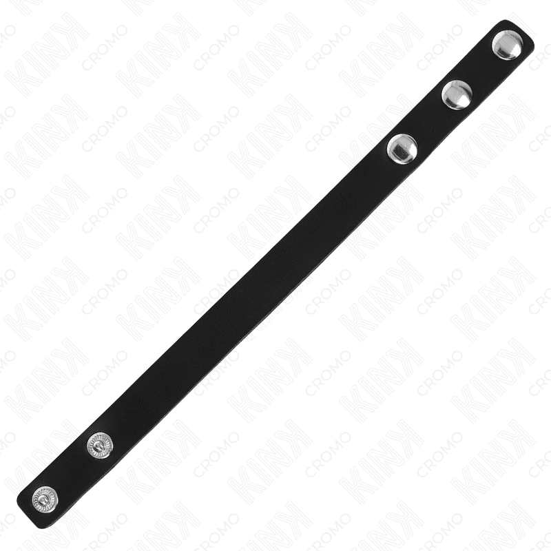KINK - ANILLO PENE CUERO CON CIERRE A PRESIÓN 21.5 X 1.5 CM - Kanerotika SL