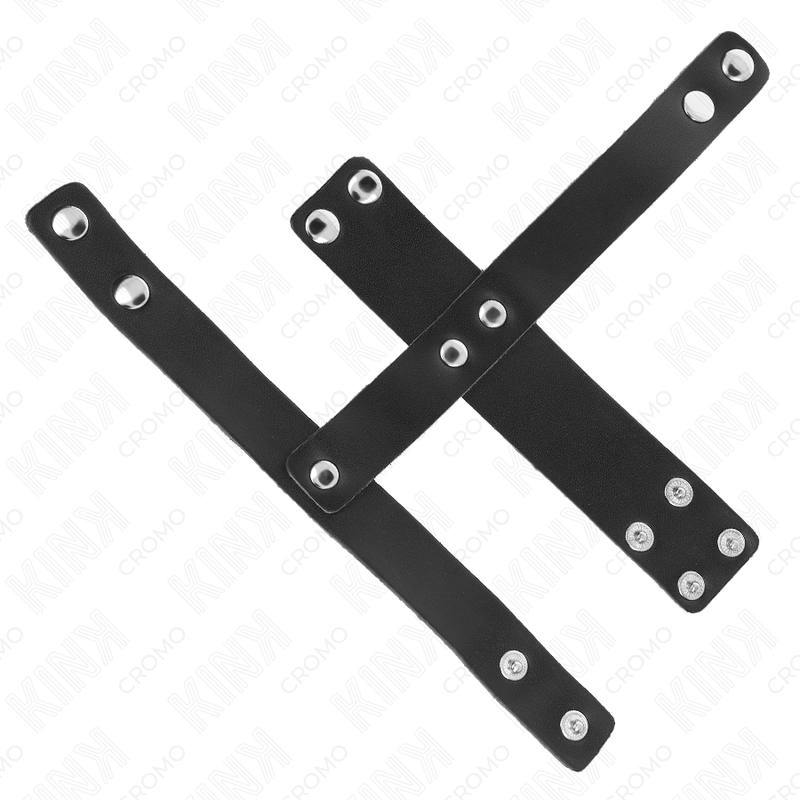 KINK - ANILLO JAULA PENE CUERO CON DIVISOR DE BOLAS AJUSTABLE - Kanerotika SL