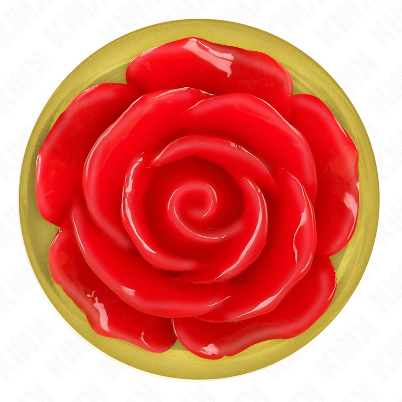KINK - PLUG ANAL DORADO ROSA ROJA TALLA L - Kanerotika SL