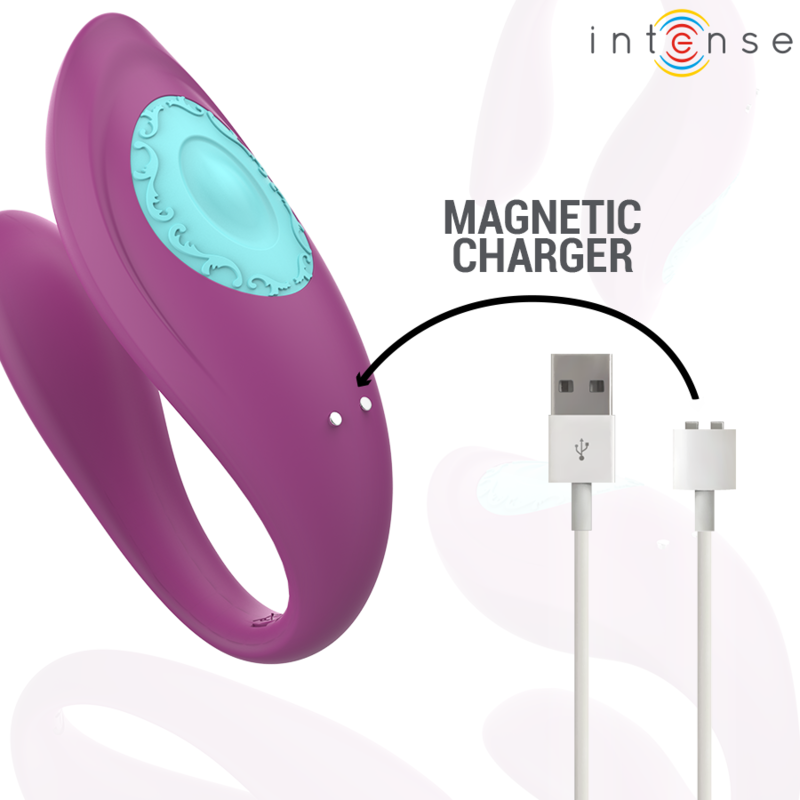 INTENSE - ANNIE ESTIMULADOR & VIBRADOR FORMA DE U MORADO CONTROL REMOTO - Kanerotika SL
