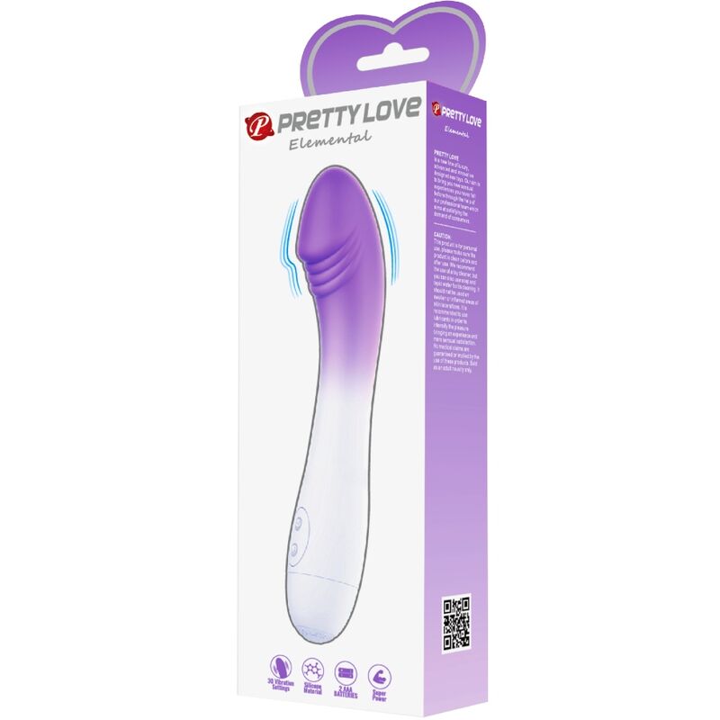 PRETTY LOVE - ELEMENTAL VIBRADOR PUNTO G 30 VIBRACIONES MORADO - Kanerotika SL