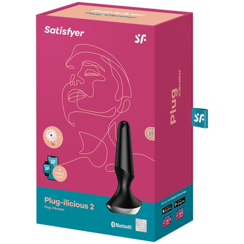 SATISFYER - PLUG ILICIOUS 2 PLUG VIBRADOR NEGRO - Kanerotika SL