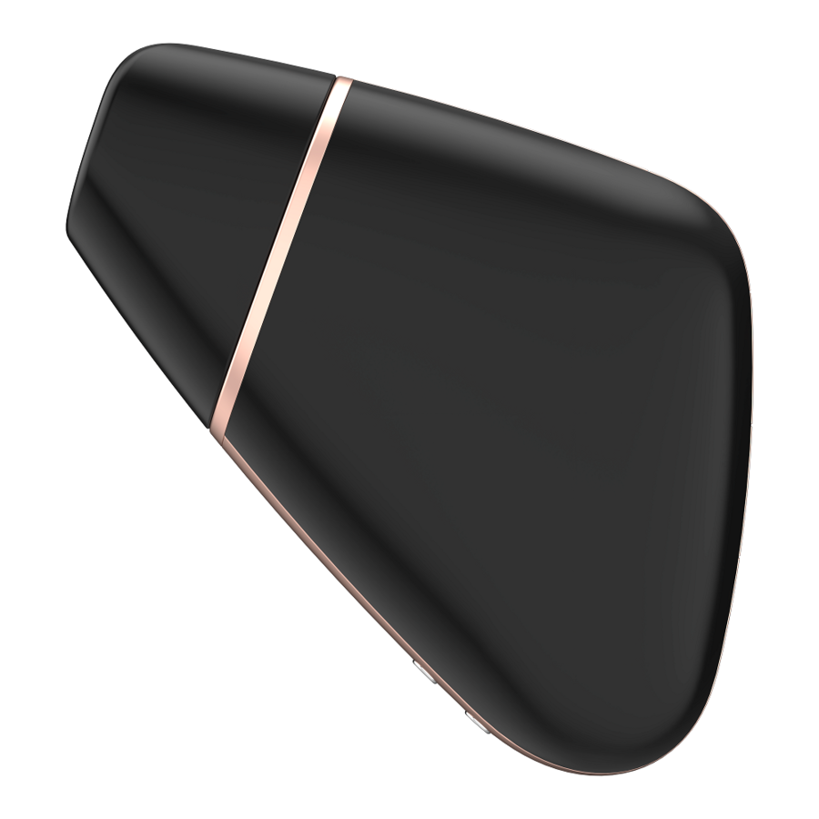 SATISFYER - LOVE TRIANGLE ESTIMULADOR Y VIBRADOR NEGRO - Kanerotika SL