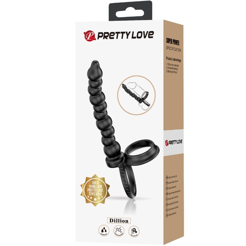 PRETTY LOVE - DILLION ANILLO PENE PARA DONLE PENETACIÓN NEGRO - Kanerotika SL