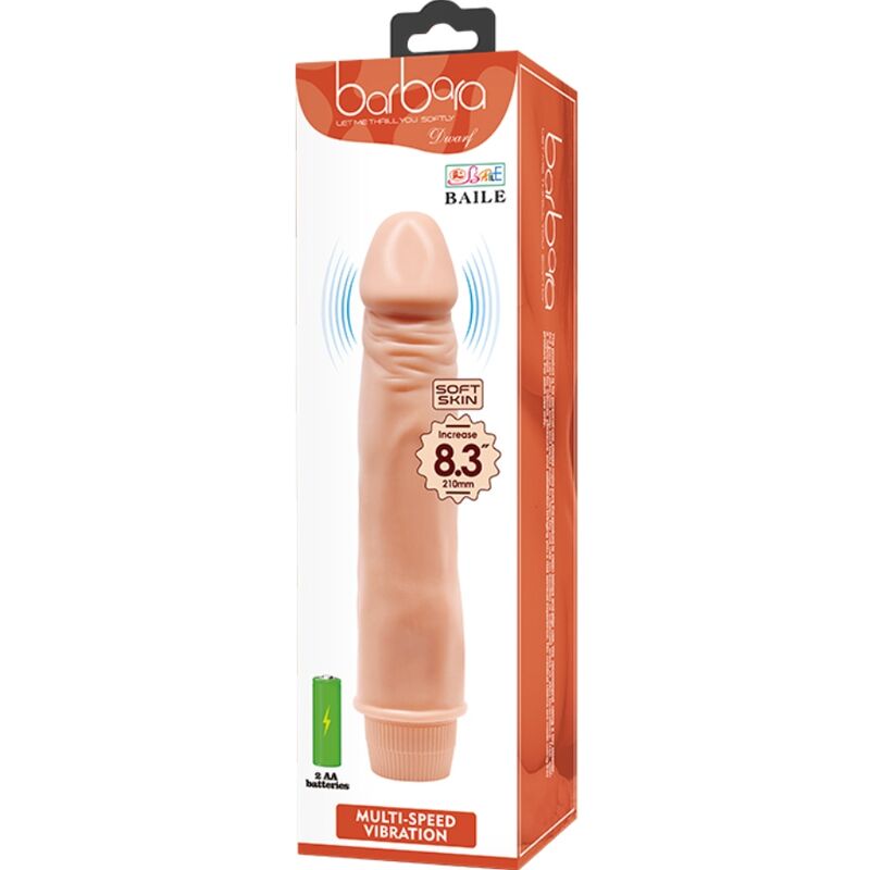 BAILE - DWARF VIBRADOR REALÍSTICO 21 CM NATURAL - Kanerotika SL