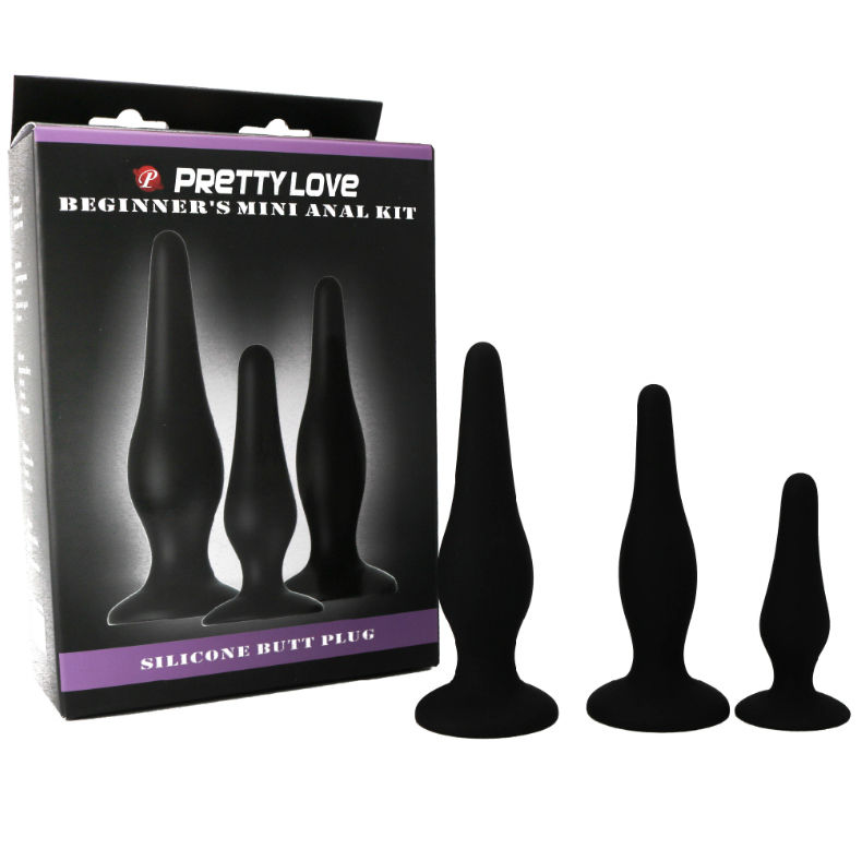 PRETTY LOVE - KIT INICIACION ANAL PLUGS SILICONA - Kanerotika SL