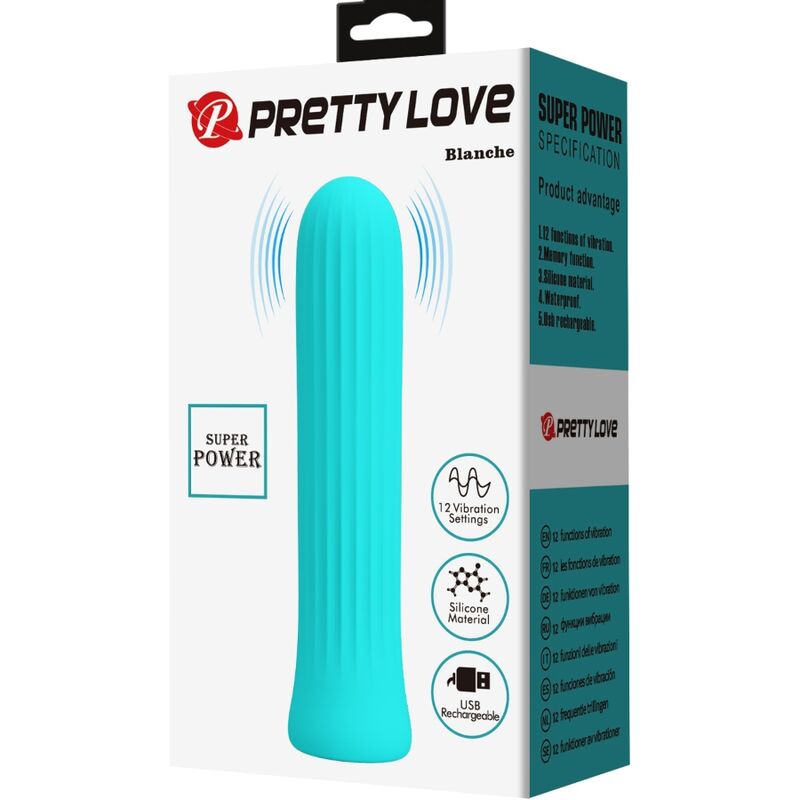 PRETTY LOVE - BLANCHE VIBRADOR ESTIMULADOR AZUL - Kanerotika SL