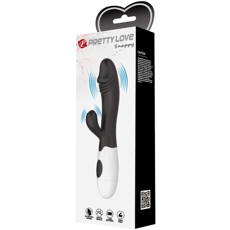 PRETTY LOVE - SNAPPY VIBRADOR PUNTO G NEGRO - Kanerotika SL
