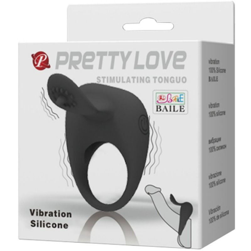 PRETTY LOVE - ANILLO VIBRADOR CON LENGUA - Kanerotika SL