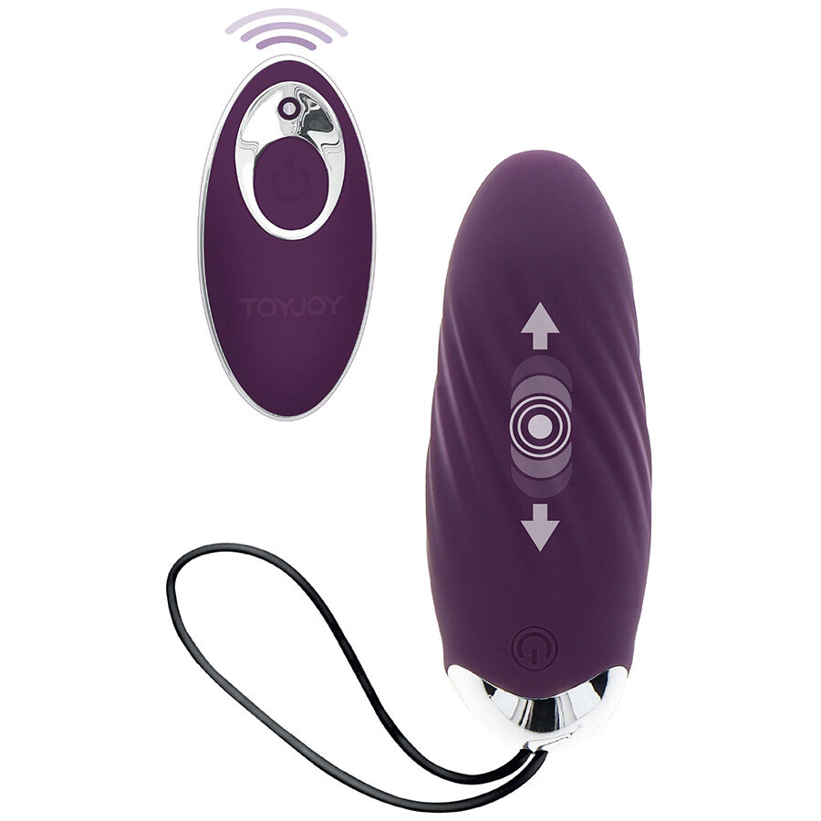 TOYJOY - HAPPINESS KNOCK KNOCK EGGSTAVAGANT VIBRADOR CON CONTROL REMOTO MORADO - Kanerotika SL