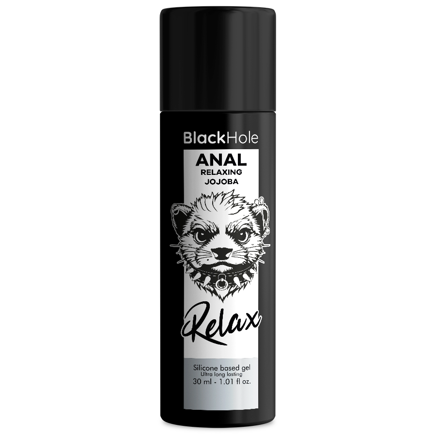 BLACK HOLE -  ANAL RELAXING CON JOJOBA BASE SILICONA 30 ML - Kanerotika SL