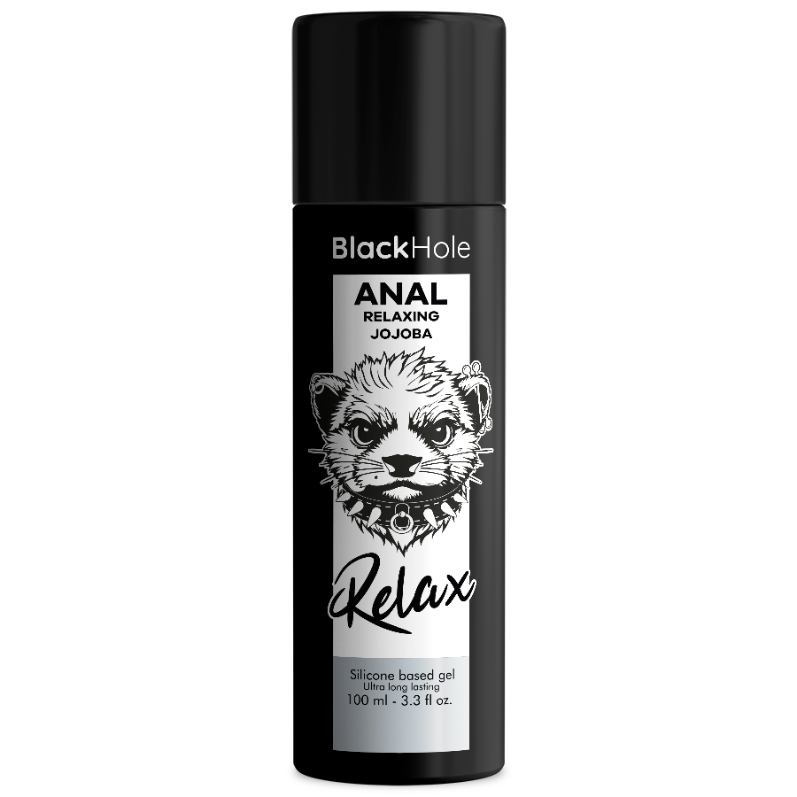BLACK HOLE - ANAL RELAXING CON JOJOBA BASE SILICONA 100 ML - Kanerotika SL