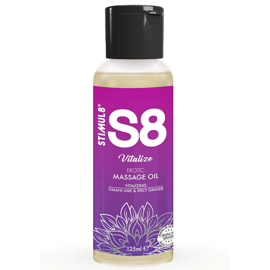STIMUL8 - S8 VITALIZE ACEITE DE MASAJE LIMA 125 ML - Kanerotika SL