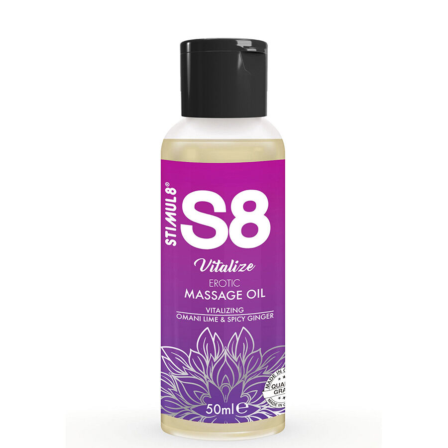 STIMUL8 - S8 VITALIZE ACEITE DE MASAJE ERÓTICO LIMA 50 ML - Kanerotika SL