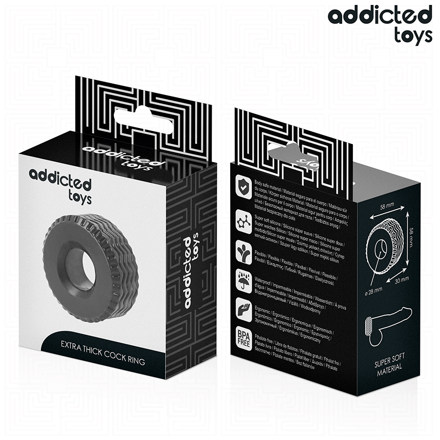 ADDICTED TOYS - ANILLO PARA EL PENE EXTRA GRUESO - Kanerotika SL