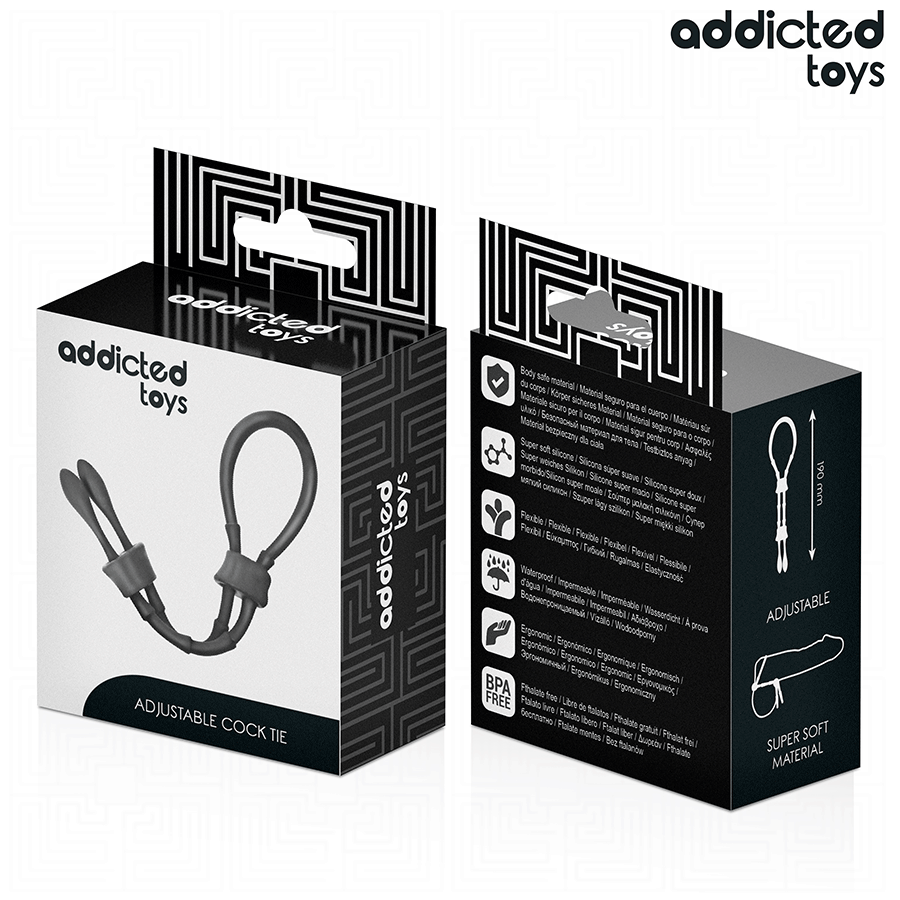 ADDICTED TOYS - ADJUSTABLE SILICONE ROPE FOR THE PENIS - Kanerotika SL