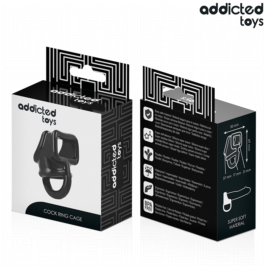 ADDICTED TOYS - PENIS CAGE RING - Kanerotika SL