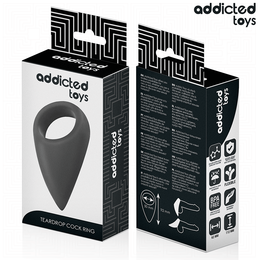ADDICTED TOYS - TEAR SHAPED PENIS RING - Kanerotika SL