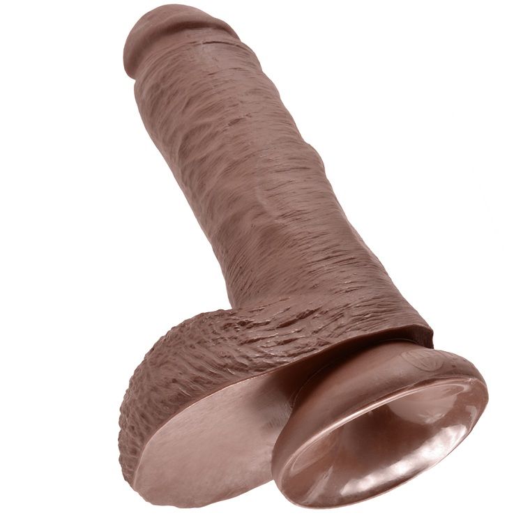 KING COCK - 8" PENE REALÍSTICO MARRÓN 20.3 CM - Kanerotika SL