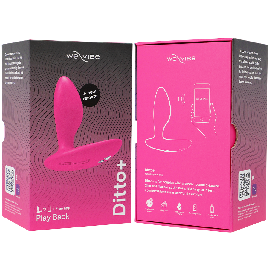 WE-VIBE - DITTO+ PLUG ANAL VIBRADOR ROSA - Kanerotika SL