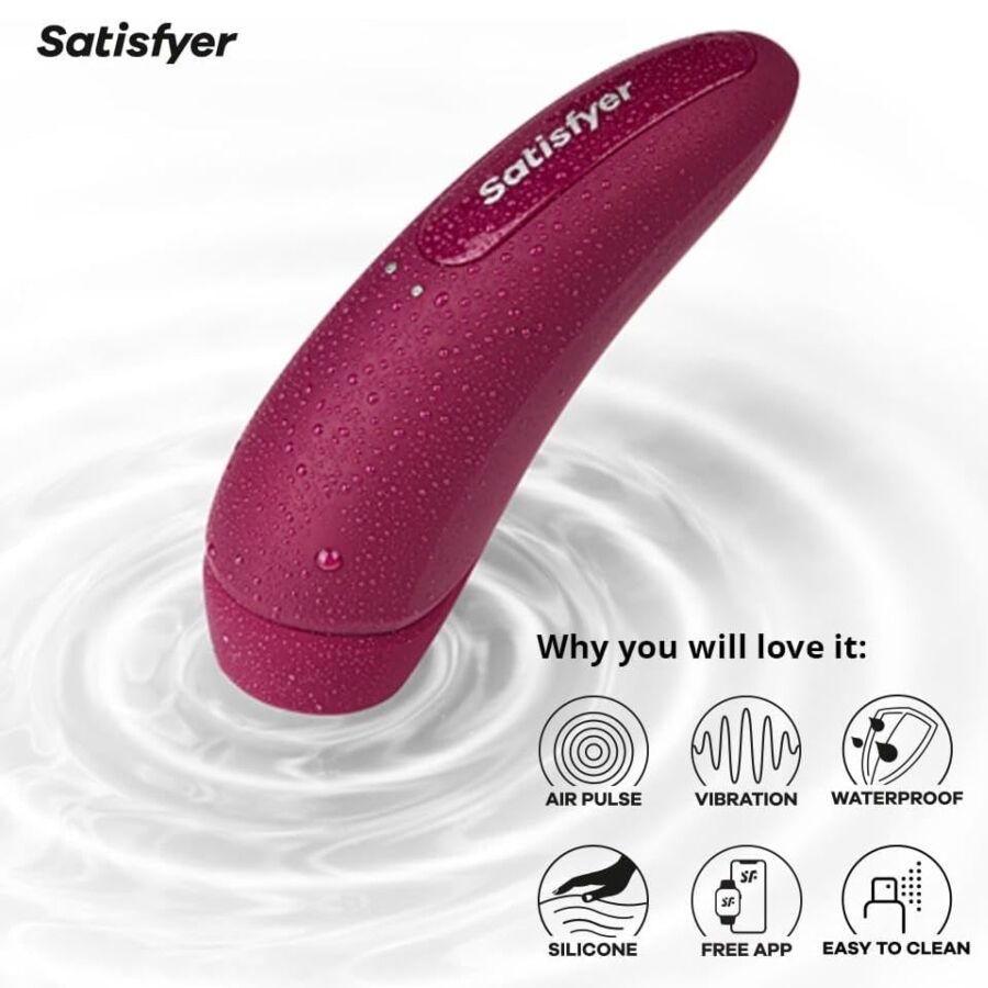 SATISFYER - CURVY 1 ROJO ROSADO - Kanerotika SL