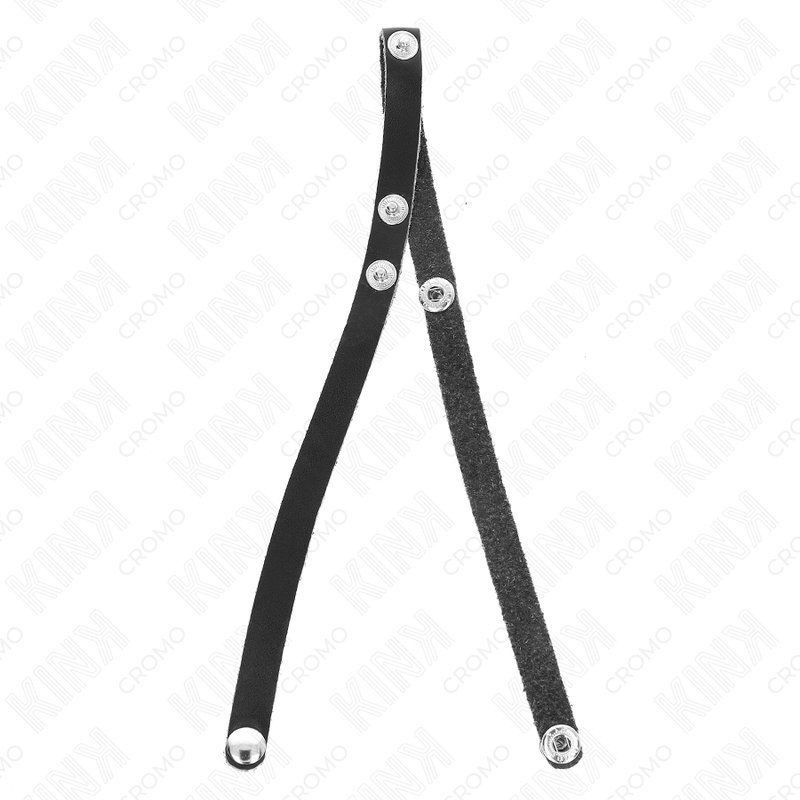 KINK - LEATHER PENIS RING WITH PRESSURE CLOSURE 39 X 1 CM - Kanerotika SL