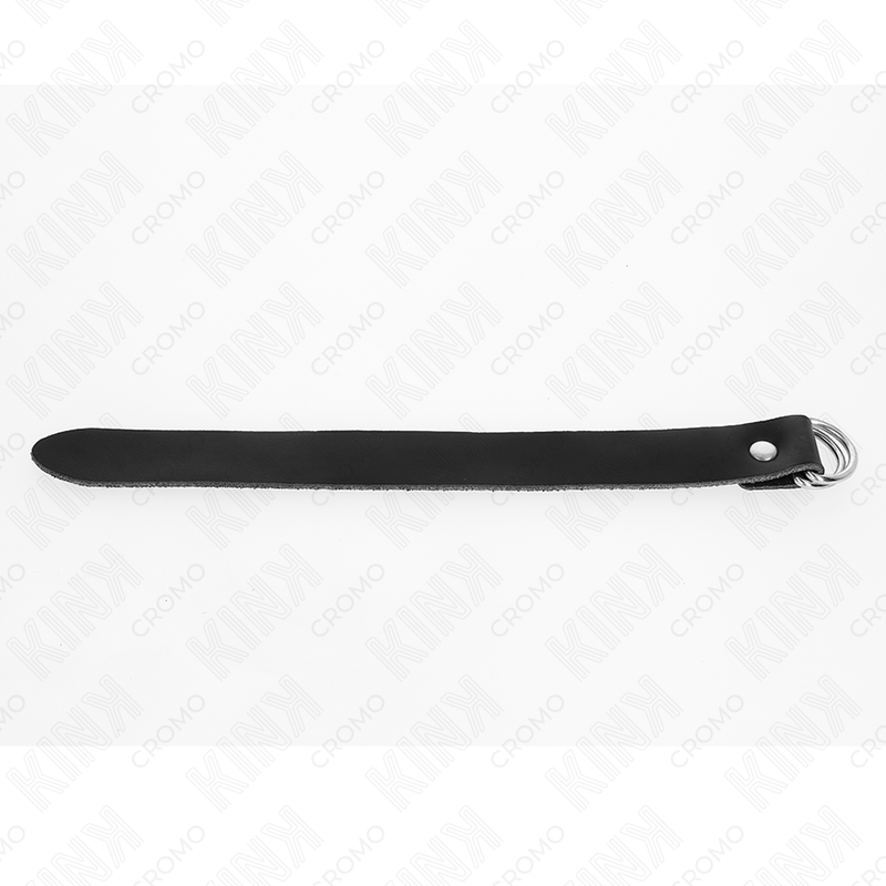 KINK - LEATHER PENIS RING WITH PRESSURE CLOSURE 22 X 2 CM - Kanerotika SL