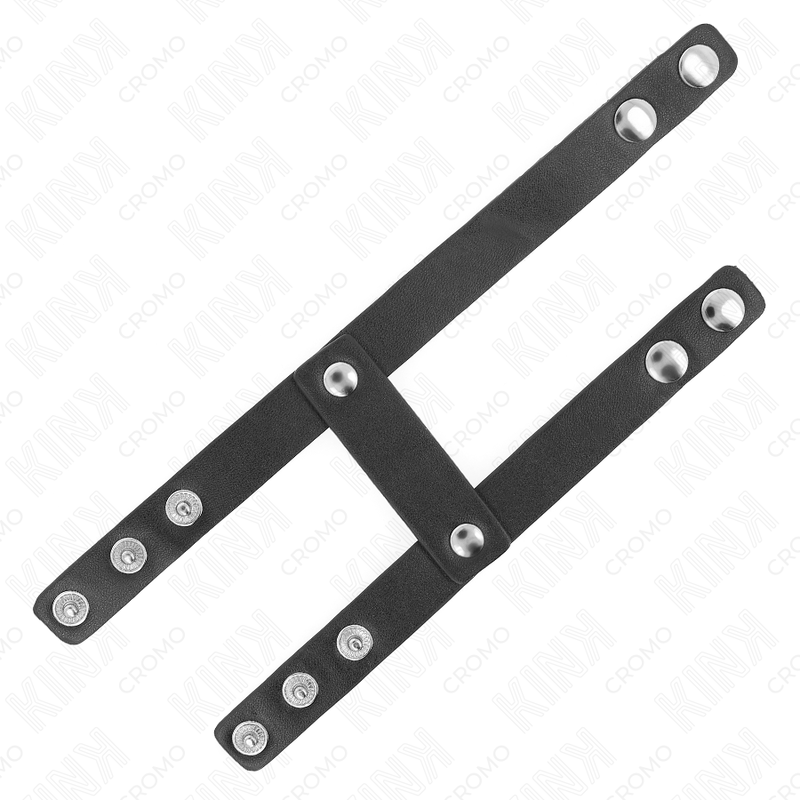 KINK - ADJUSTABLE DOUBLE LEATHER PENIS RING - Kanerotika SL